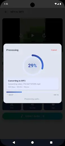 Скриншот 6 — Mp4 to Mp3 Converter
