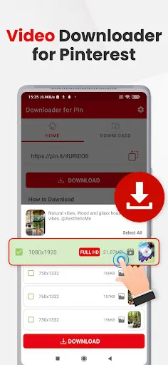 Скриншот 1 — PinSave Video - GIF Downloader