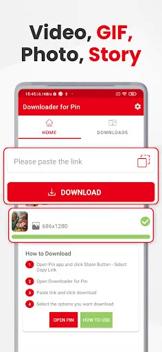 Скриншот 2 — PinSave Video - GIF Downloader