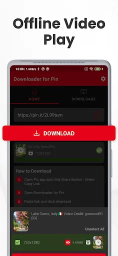 Скриншот 4 — PinSave Video - GIF Downloader