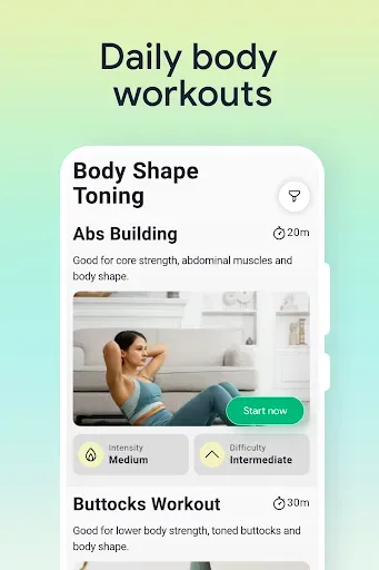 Скриншот 2 — Muscle Booster: Тренировки