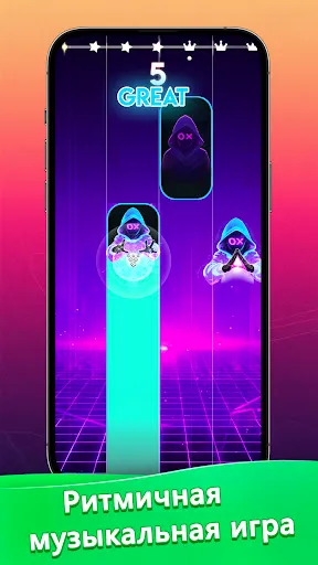 Скриншот 1 — Beat Piano - Music EDM Tiles
