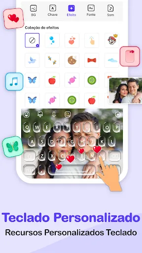 Скриншот 2 — Teclado de fotos: GIF, Fonts