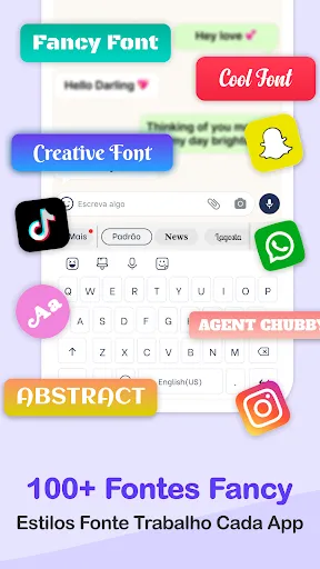 Скриншот 6 — Teclado de fotos: GIF, Fonts
