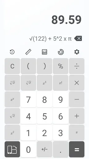 Скриншот 2 — Basic Calculator Plus