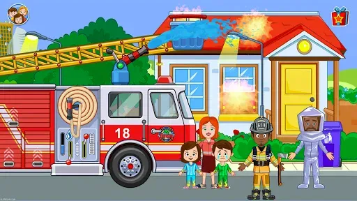 Скриншот 6 — My Town : Fire station Rescue
