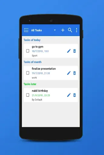 Скриншот 1 — Reminder Daily Tasks To Do
