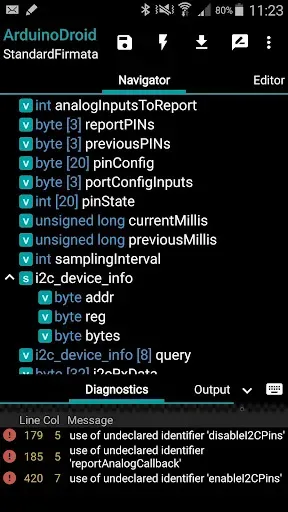 Скриншот 2 — ArduinoDroid - Arduino/ESP IDE