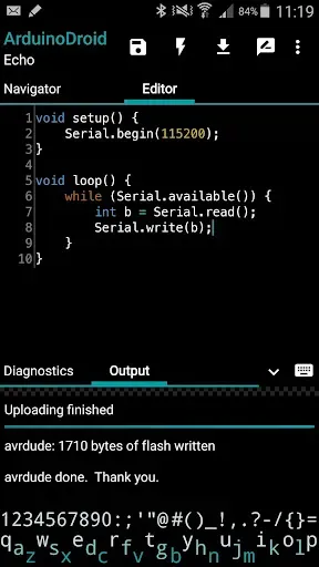 Скриншот 4 — ArduinoDroid - Arduino/ESP IDE