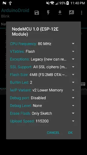 Скриншот 8 — ArduinoDroid - Arduino/ESP IDE