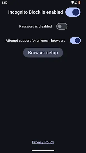 Скриншот 2 — Incognito Block