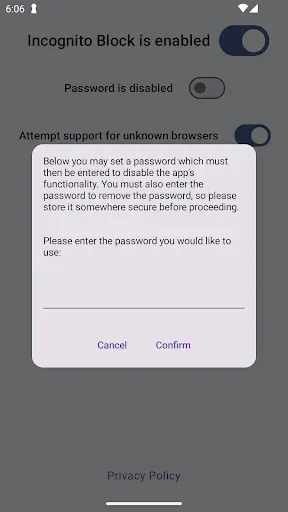 Скриншот 3 — Incognito Block