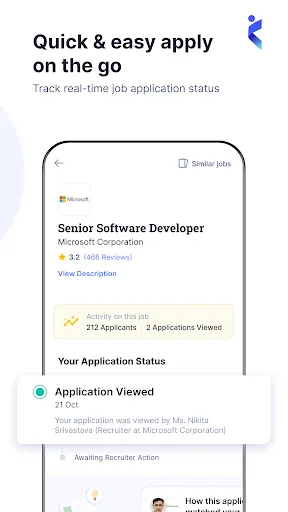 Скриншот 1 — Naukri - Job Search App India
