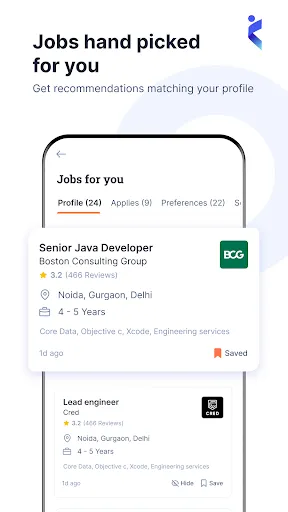 Скриншот 4 — Naukri - Job Search App India