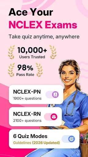 Скриншот 1 — NCLEX RN & PN Exam Prep 2026