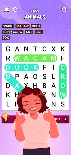 Скриншот 1 — Word Search - Word Puzzle Game