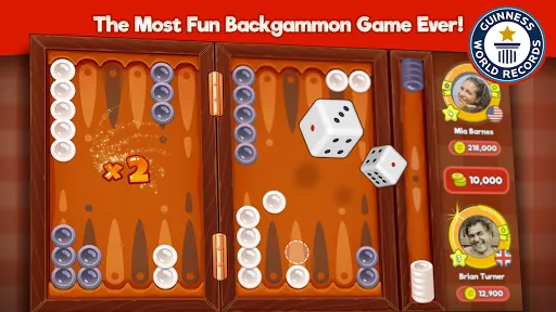 Скриншот 1 — Backgammon Stars: Board Game