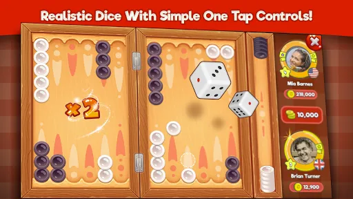 Скриншот 2 — Backgammon Stars: Board Game