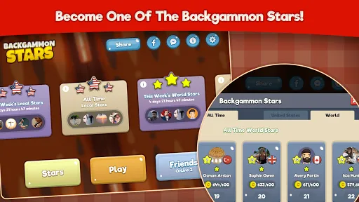 Скриншот 8 — Backgammon Stars: Board Game