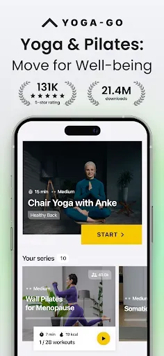 Скриншот 1 — Yoga-Go Pilates & Yoga Workout