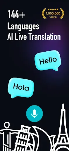 Скриншот 1 — BitDynamic : AI Live Translate
