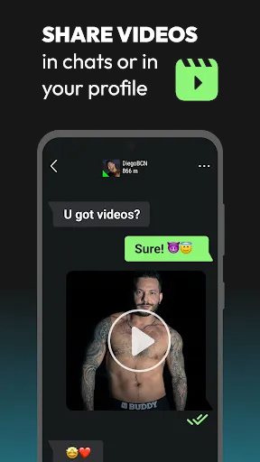 Скриншот 3 — BUDDY: Gay! Videos & Chat