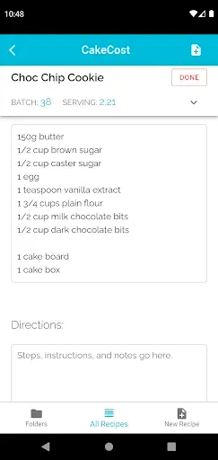 Скриншот 2 — CakeCost