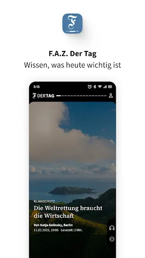 Скриншот 1 — F.A.Z. Der Tag - Nachrichten
