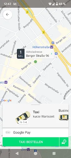Скриншот 1 — Taxi Deutschland