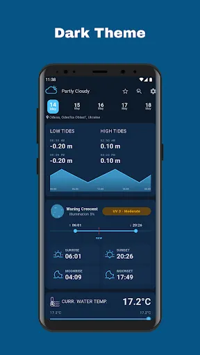 Скриншот 2 — Tide forecast: Waves & Wind
