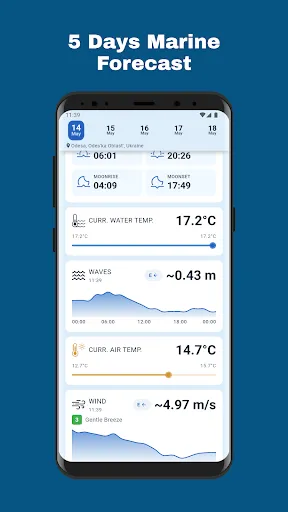 Скриншот 3 — Tide forecast: Waves & Wind