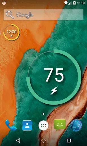 Скриншот 1 — Battery Widget Reborn 2026