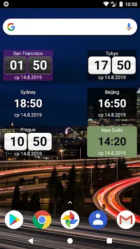 Скриншот 2 — World Clock Widget