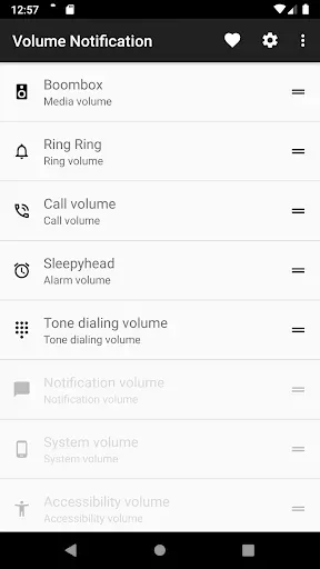 Скриншот 2 — Volume Notification