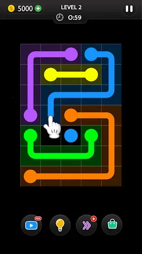 Скриншот 1 — Dot Knot - Line & Color Puzzle