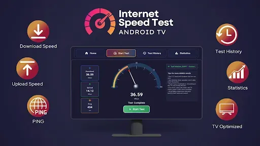 Скриншот 6 — Тест скорости - Android TV
