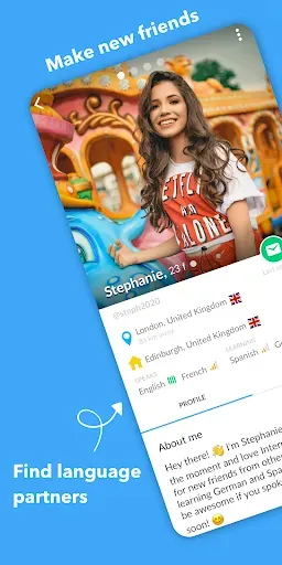Скриншот 1 — Interpals: Friends & Languages