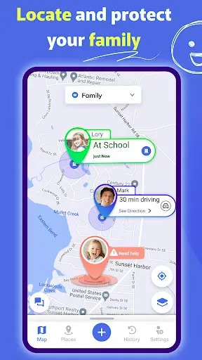 Скриншот 1 — Connected: Семейный локатор