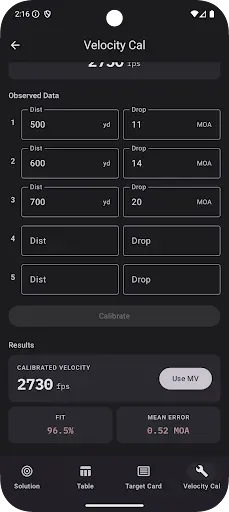 Скриншот 5 — Shooter: Ballistic Calculator