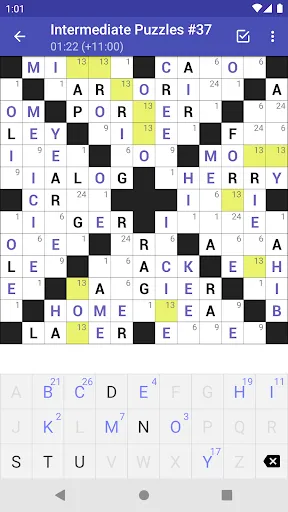 Скриншот 1 — Codeword Puzzles (Crosswords)