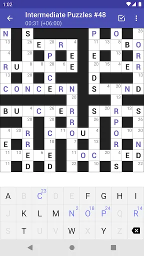 Скриншот 2 — Codeword Puzzles (Crosswords)