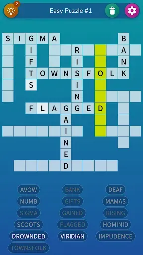 Скриншот 1 — Fill-in Crosswords Unlimited