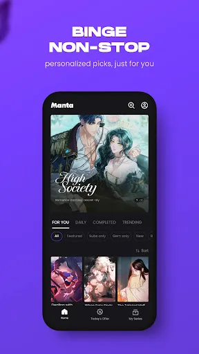 Скриншот 3 — Manta - Manga, Manhwa, Novels