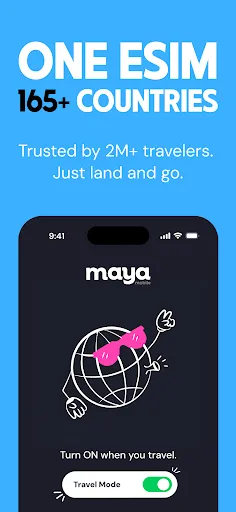 Скриншот 1 — Maya Mobile: Travel eSIM