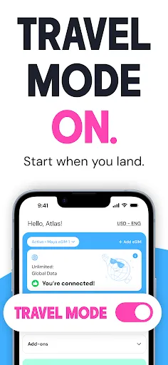 Скриншот 2 — Maya Mobile: Travel eSIM