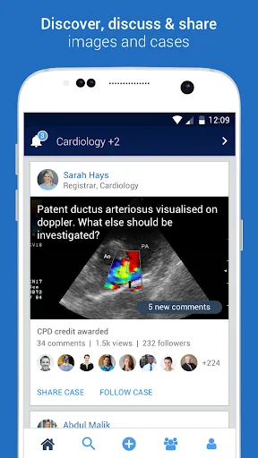 Скриншот 1 — MedShr: Discuss Clinical Cases