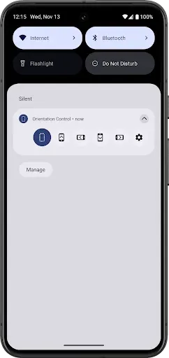 Скриншот 5 — Screen Orientation Control