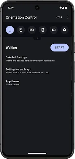 Скриншот 7 — Screen Orientation Control