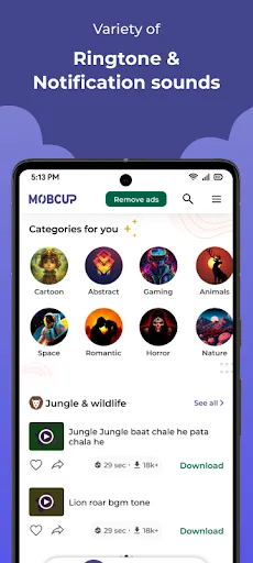 Скриншот 3 — MobCup Ringtones & Wallpapers