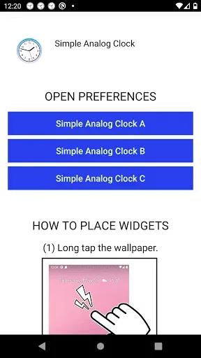 Скриншот 6 — Simple Analog Clock [Widget]